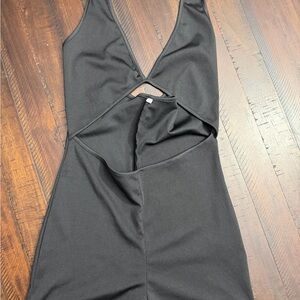 Black Cutout Romper